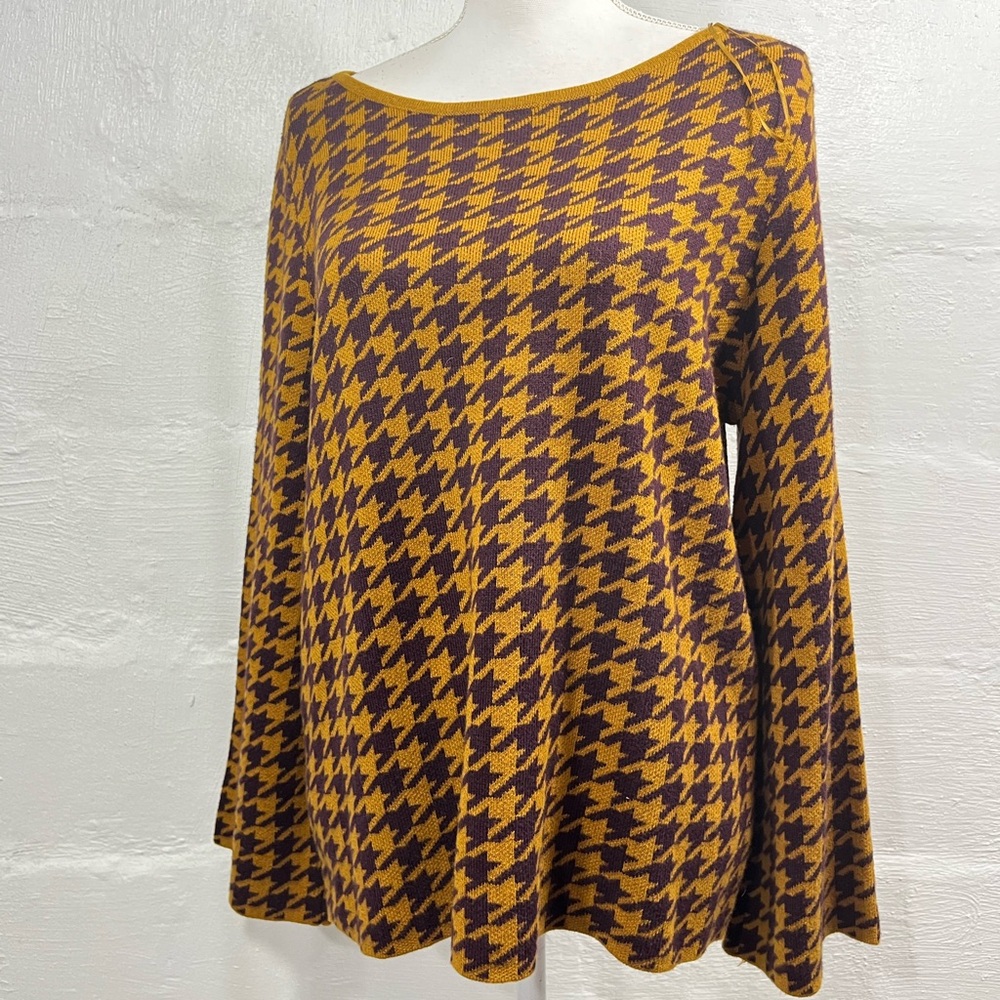 ANN TAYLOR HOUNDSTOOTH SWEATER NEW WITH TAG (365) - Picture 3 of 16
